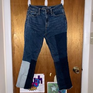 Universal Thread Blue Color Block Jeans